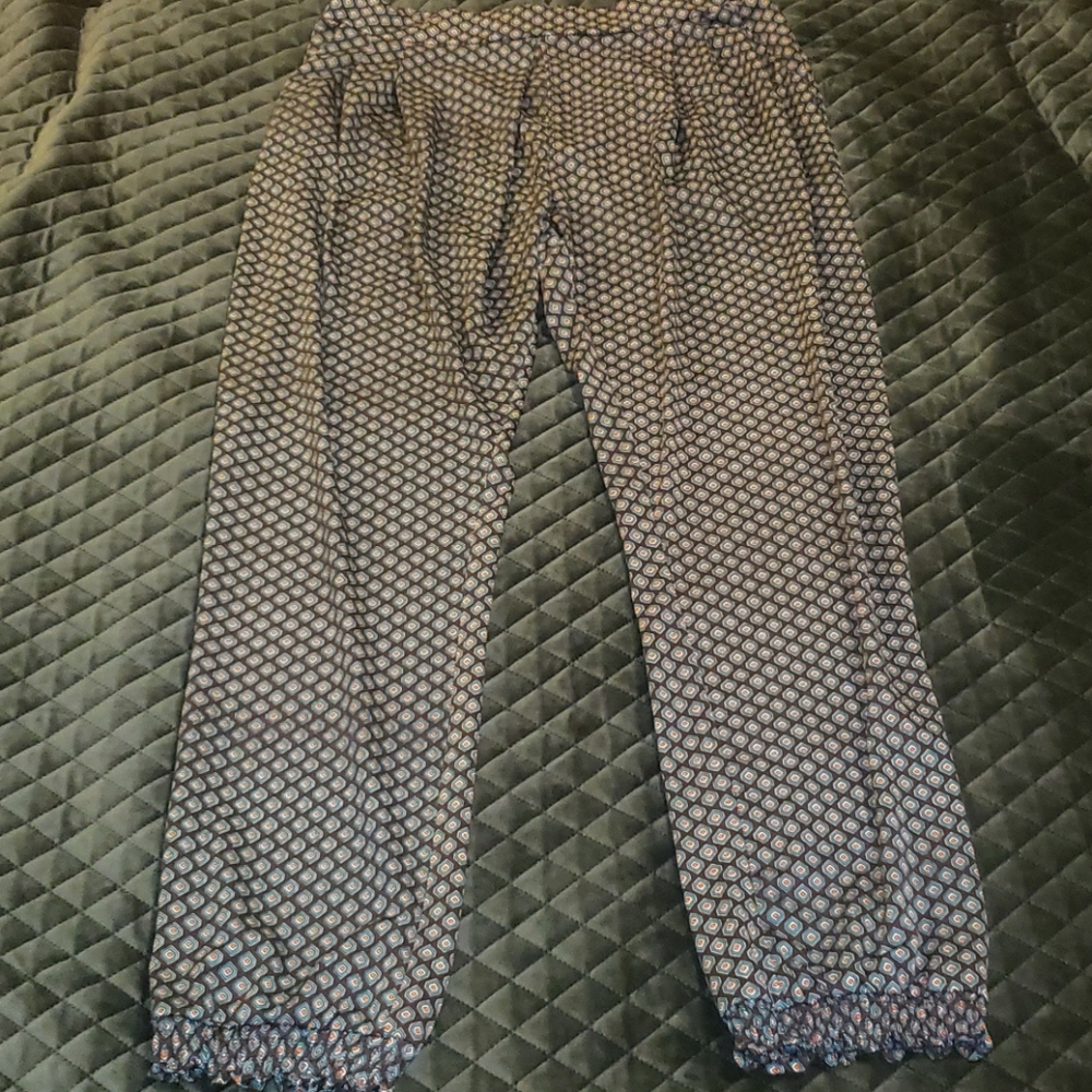 Evima high waisted patterned pleated slacks - Picture 3 of 6
